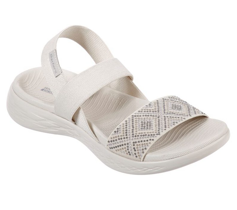 Skechers On The Go 600 - Glitzy - Womens Sandals Beige [AU-PL6471]